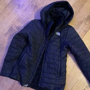 The North Face girls winter jacket, black